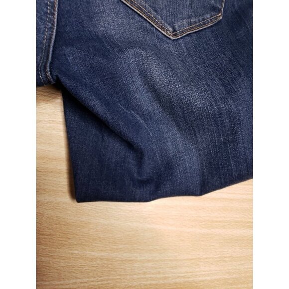 1822 Denim Womens Blue Skinny Ankle Jeans With Button Cuff Detail 6 - Picture 6 of 9